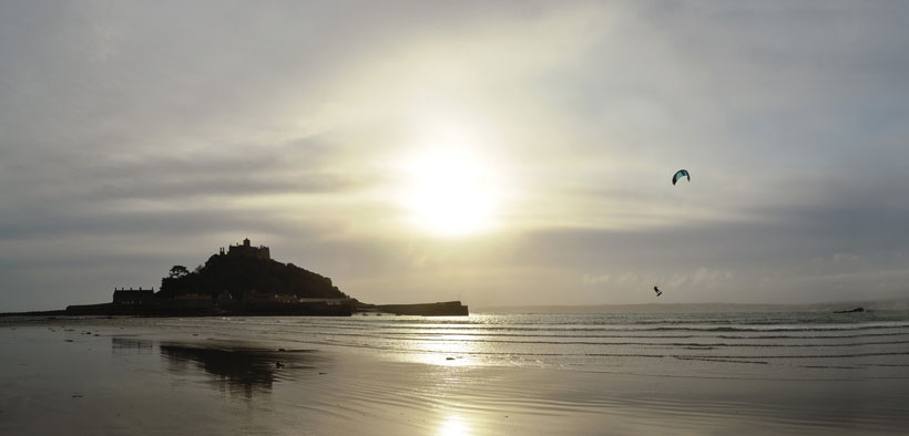 kyte surf at Mount Saint Michael