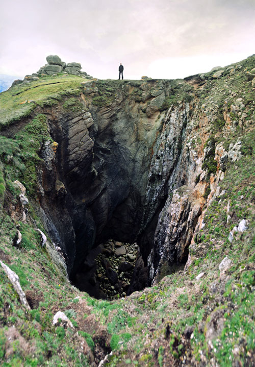 A hole along the coast